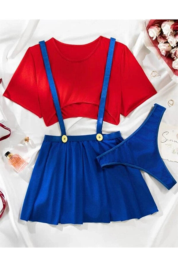 Super Secret - Level Up Oyun Serisi Mario Kostümü